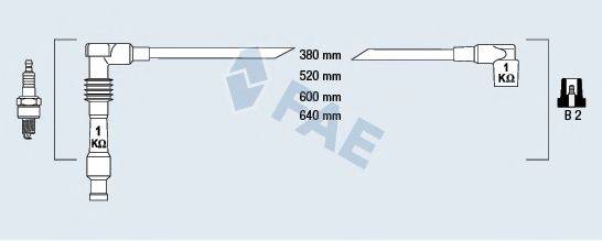 FAE 85080 Комплект дротів запалення