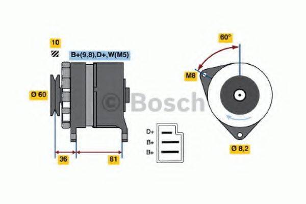 BOSCH 0986036020 Генератор