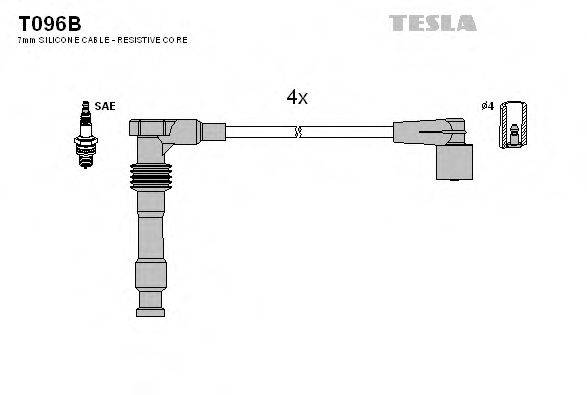 TESLA T096B Комплект дротів запалення