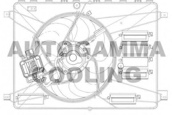 AUTOGAMMA GA200910 Вентилятор, охолодження двигуна