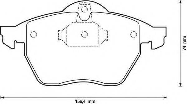 BENDIX 571920X Комплект гальмівних колодок, дискове гальмо
