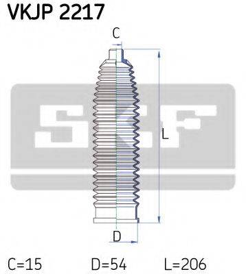 SKF VKJP2217 Комплект пильника, рульове управління